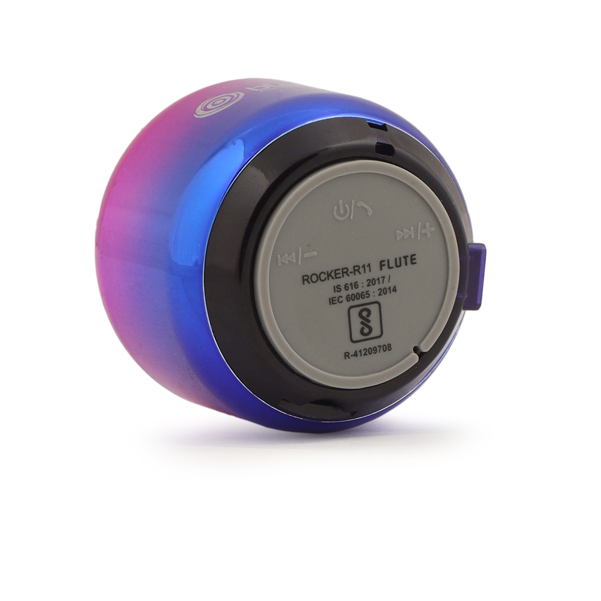 Bluei Rocker R11 Mini 5w Flute Small Portable Wireless Bluetooth Speaker With Tws Function - Color: Blue/purple