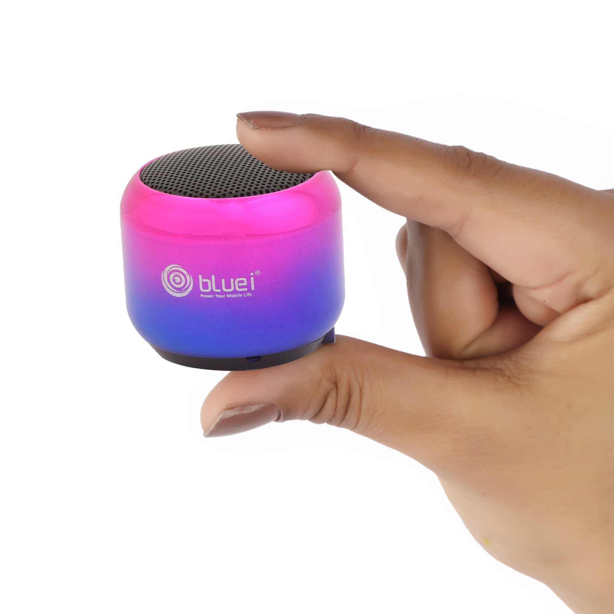 Bluei Rocker R11 Mini 5w Flute Small Portable Wireless Bluetooth Speaker With Tws Function - Color: Blue/purple