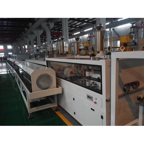 White + Blue Hdpe Pipe Production Line