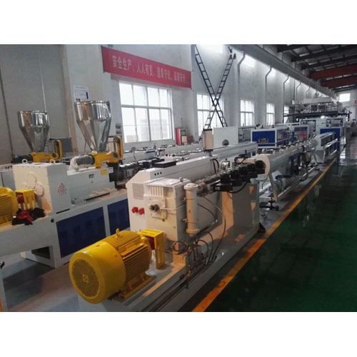 White + Blue Hdpe Pipe Production Line