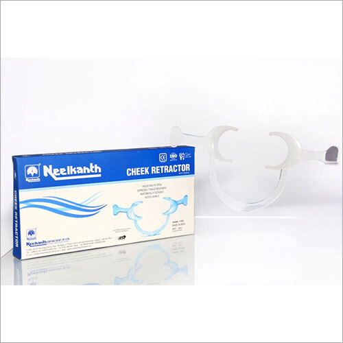 Cheek Retractor Autoclavable With Handle - Durable Plastic, Portable Design | Automatically Holds Mouth Open, Depresses Tongue Movement
