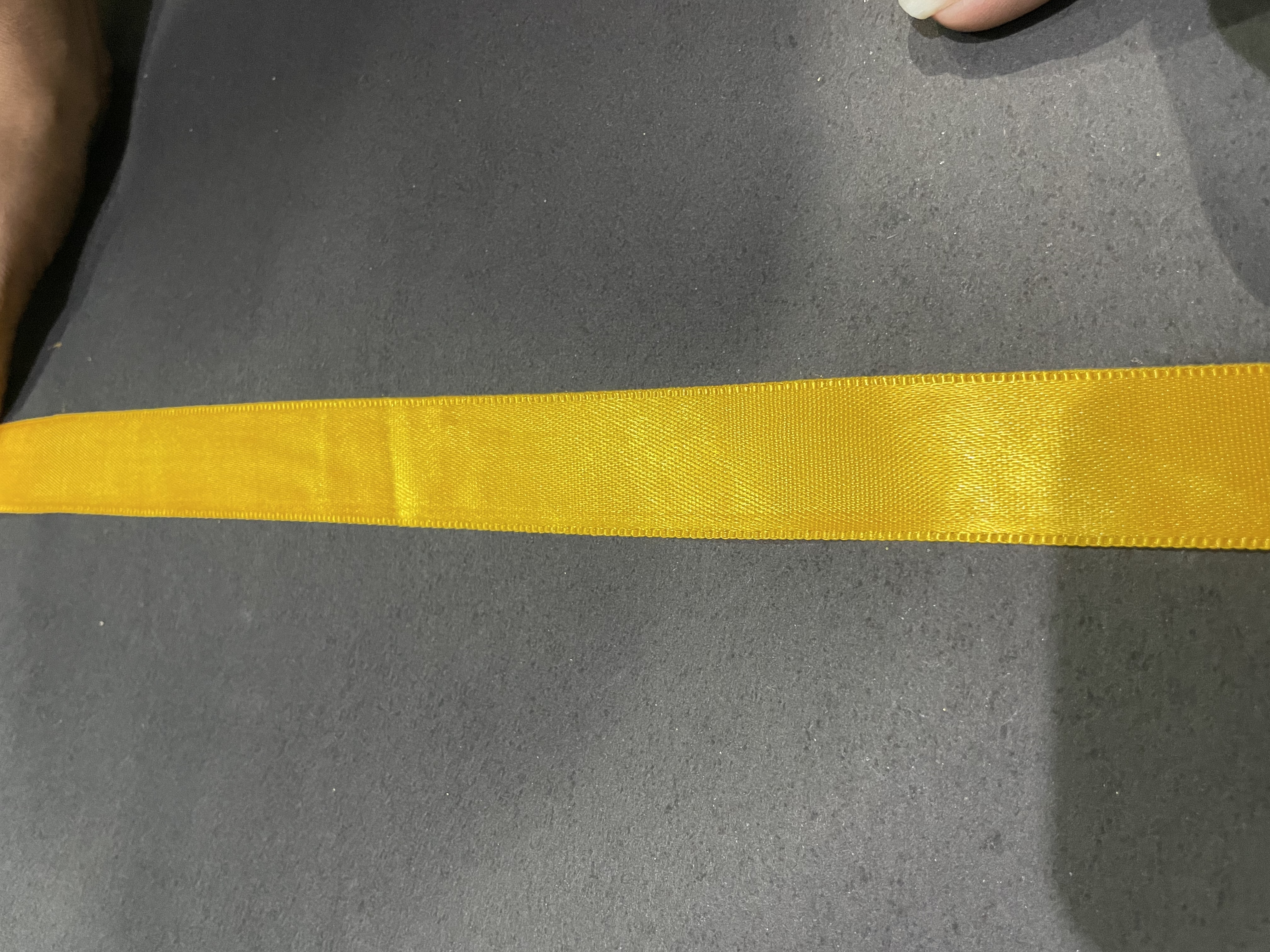Satin Ribbon - Polyester, 100m, 15mm Width, Yellow | Elegant Look, Smooth Texture, Durable, Versatile Use, Easy To Apply