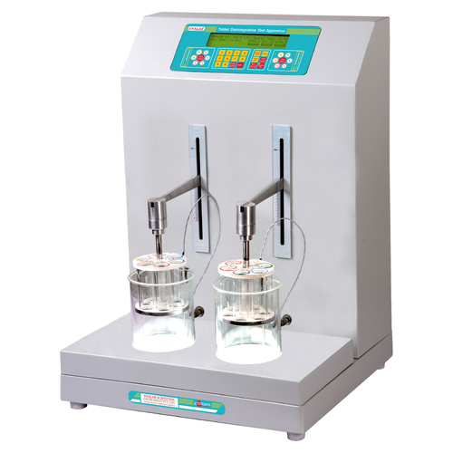 टैबलेट विघटन परीक्षण उपकरण (दो टोकरी के लिए सामान्य मोटर और टाइमर) - मॉडल : Tdtcal10