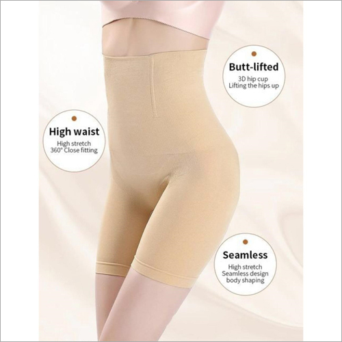 Women Shapewear For Tummy Control - Cotton, Sizes M, S, XL, XXL | Plain Pattern, Suitable for Rainy, Summer, and Winter Seasons