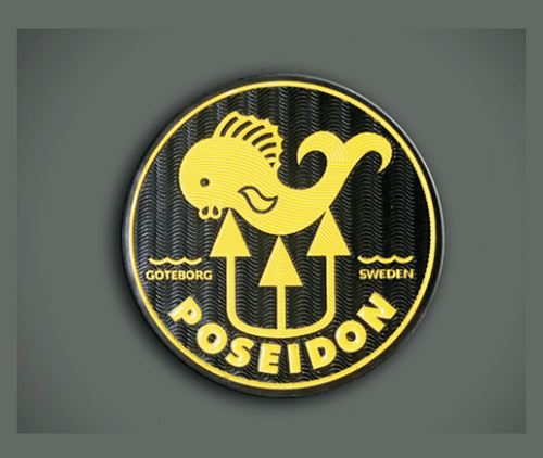 मल्टीकलर 3D क्रोम स्टिकर