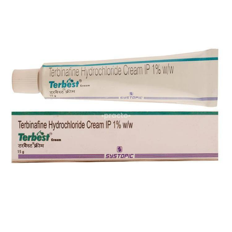 Terbinafine Cream - 1% Active Ingredient Terbinafine Hcl , 15g Tube For Effective Treatment Of Fungal Infections