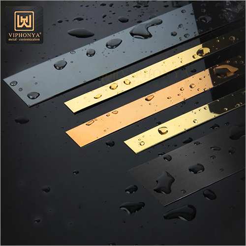 औद्योगिक स्टेनलेस स्टील फ्लैट ट्रिम स्ट्रिप्स