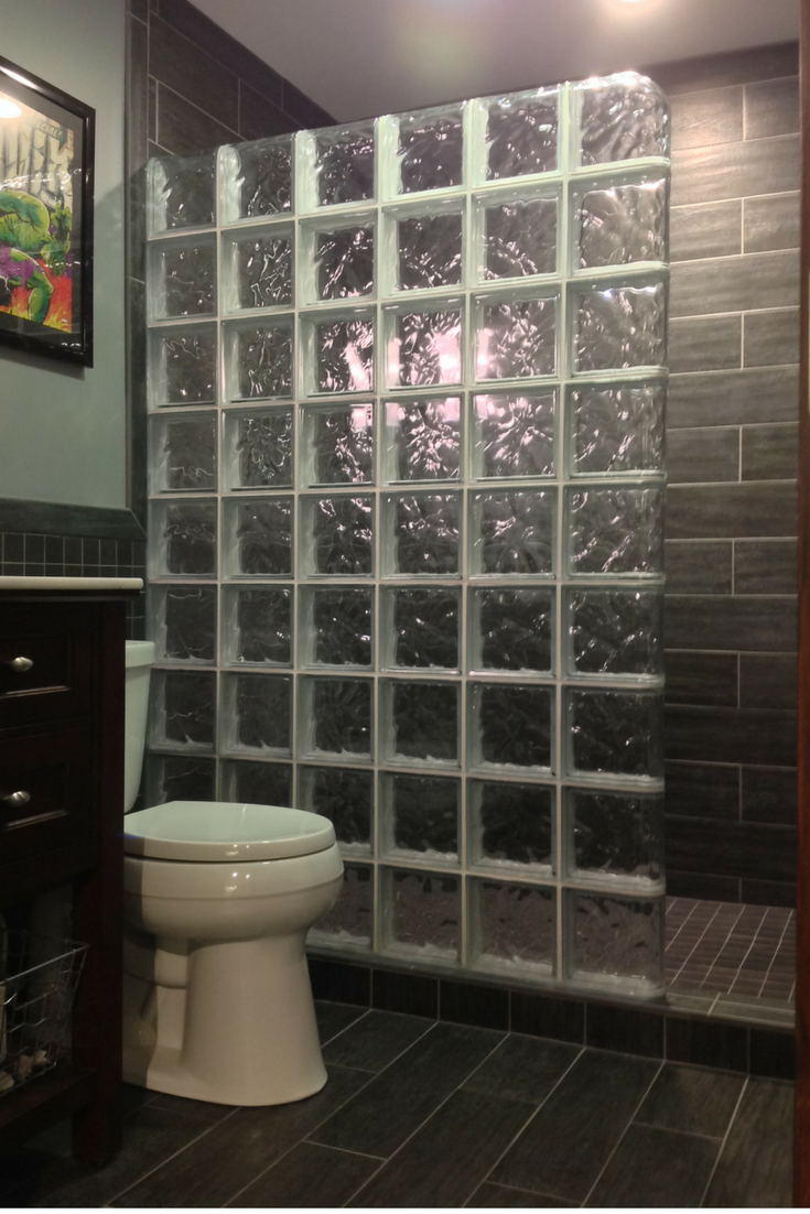 Clear Wave Glass Block - Glass, 190x190x80 Mm, Clear Transparent | Hollow Structure, Wave Pattern, Suitable For Walls And Partitions