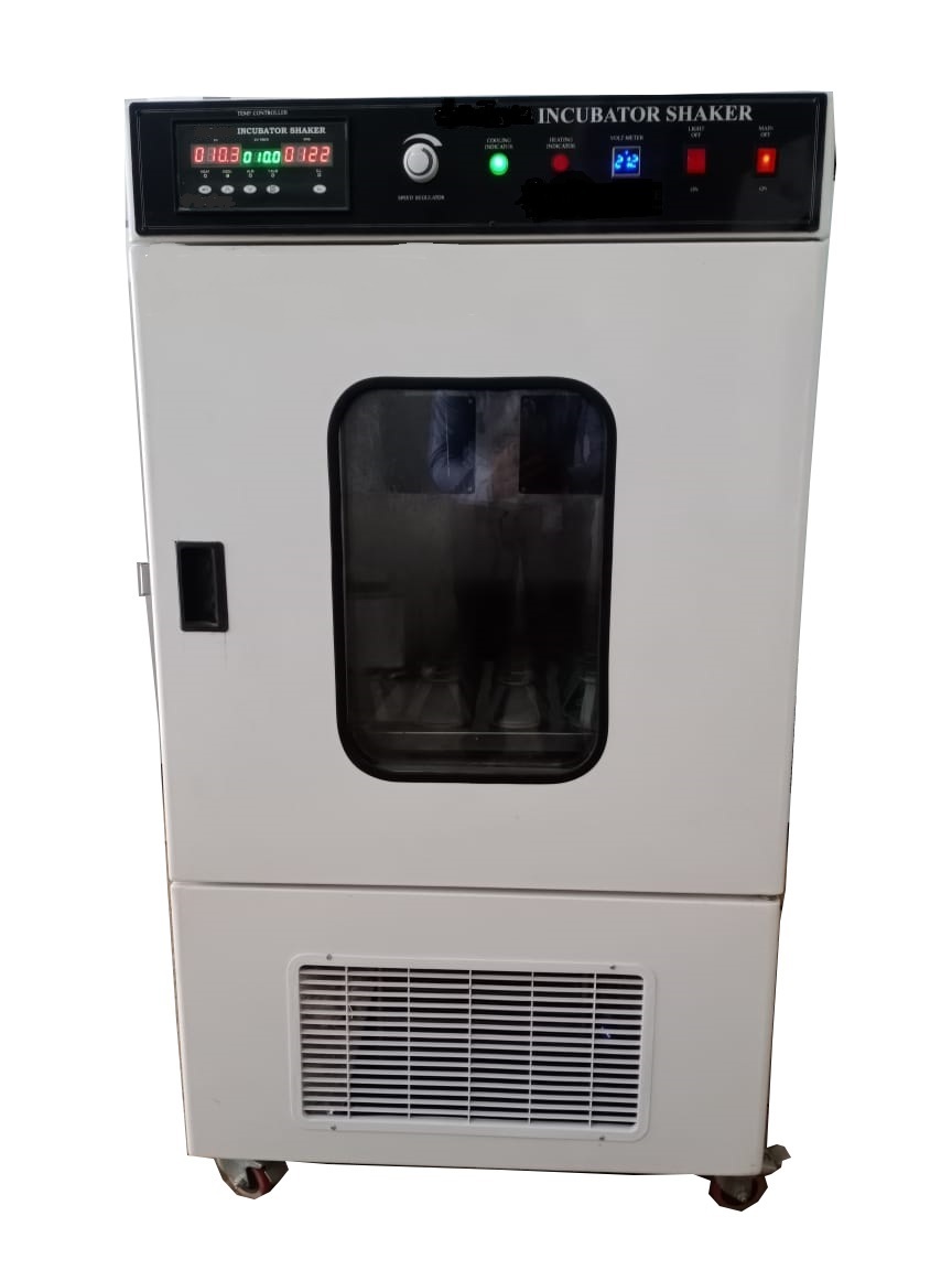 Incubator Shaker - Stainless Steel 304, Dual Tone Color | Digital Temperature Control, Smooth Orbital Shaking, 1 Year Warranty