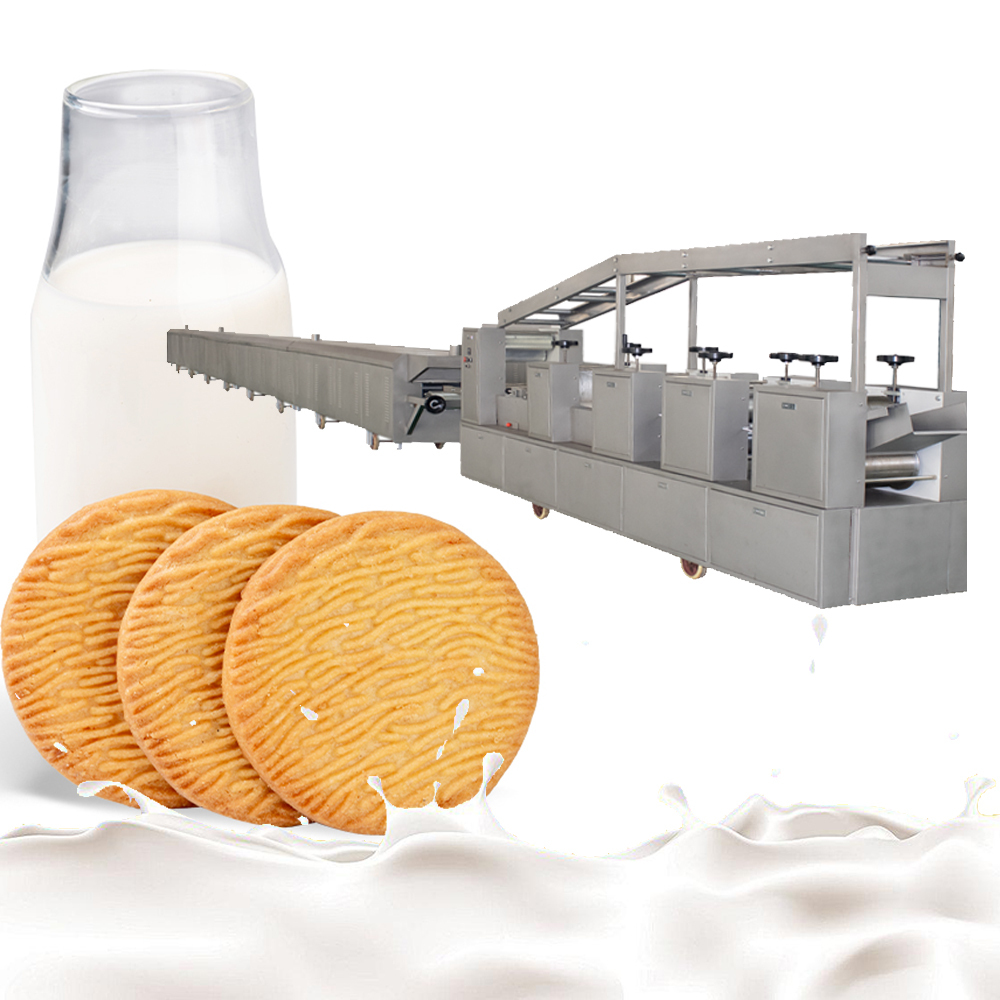 Qh Series Biscuit Production Line - 64500 Mm, Stainless Steel, White And Silver | Automatic, 250 Kg/hr Capacity, Gas Oven, High-quality Biscuit Manufacturing