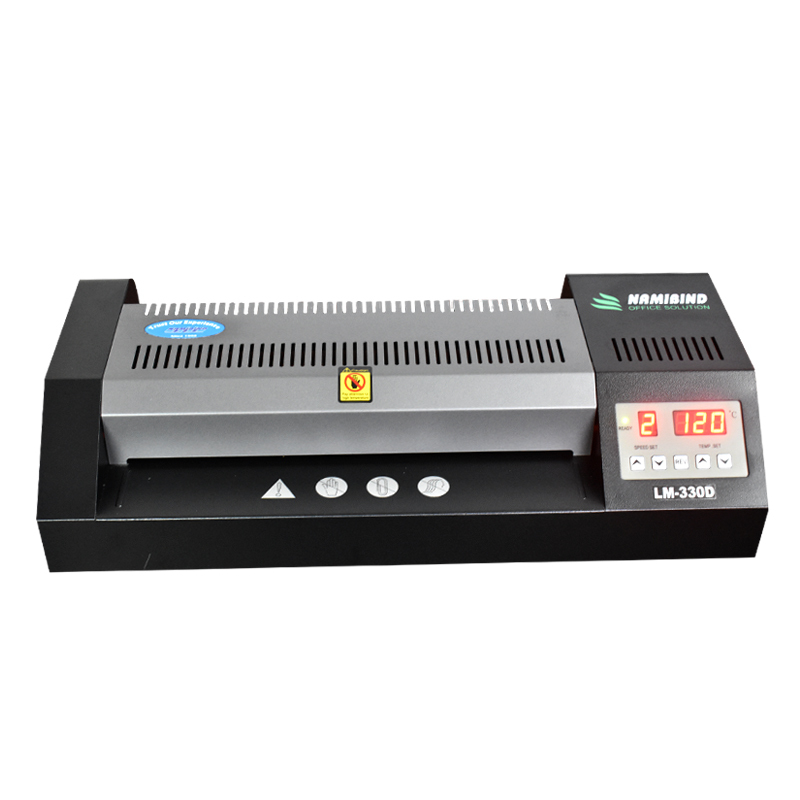 Pouch Laminator Machine - Metal, 50.5x25x12cm, Matte Black | Automatic, Electric Drive, 13kg Weight, 220v Power