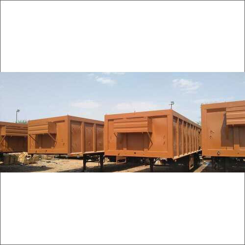 3 Axle Side Wall Trailers - Steel, 10-30 Tons Capacity | Three Axles, Air Brakes, Leaf Spring Suspension, Bulk Material Transport