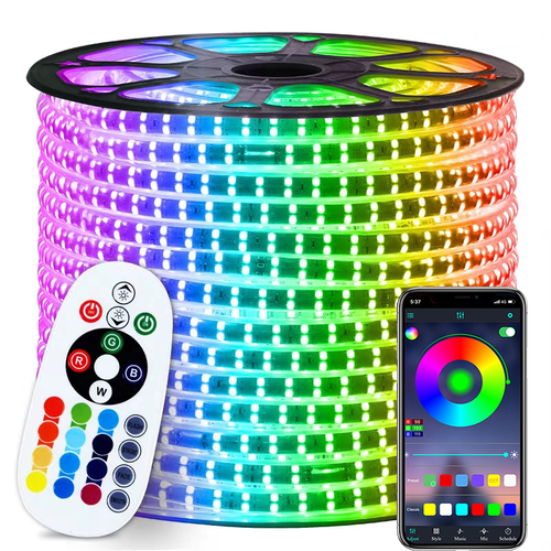 RGB 110V 220V एलईडी फ्लेक्सिबल स्ट्रिप लाइट आयाम (L* W* H): 10000* 8* 1 सेंटीमीटर (Cm)