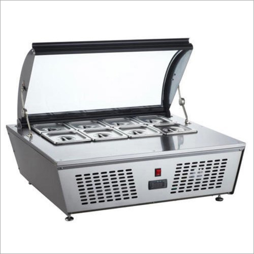Stainless Steel Display Ice Cream Counter Height: 34 Inch (In)
