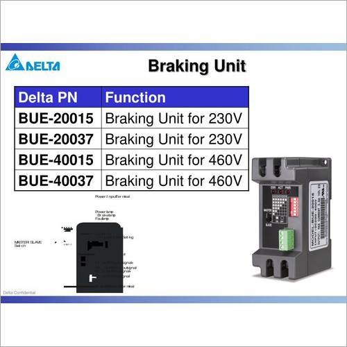 Bue-40037 Dynamic Braking Unit For Delta E Drives 2.2Kw-3.7Kw 415V
