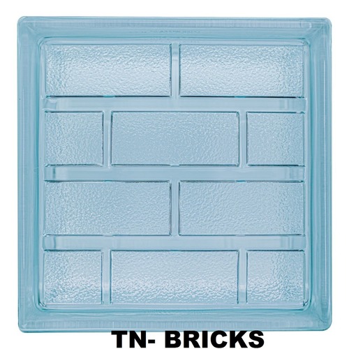 Clear Bricks Glass Block - Clear Transparent Glass, 190 x 190 x 80 mm | Hollow Structure for Roofs, Walls, Partitions, and Windows