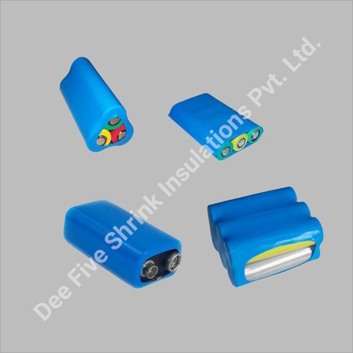 PVC Blue Heat Shrinkable Sleeves - 210 mm x 50 m, 150 Microns Thickness | Industrial Use, Plain Pattern, Durable Material