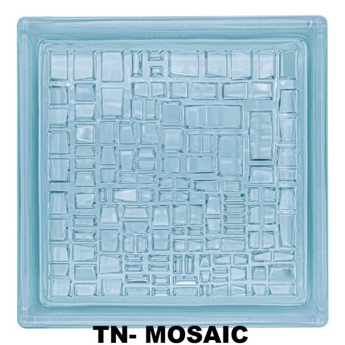 Hollow Clear 1919/8  Mosaic Glass Block