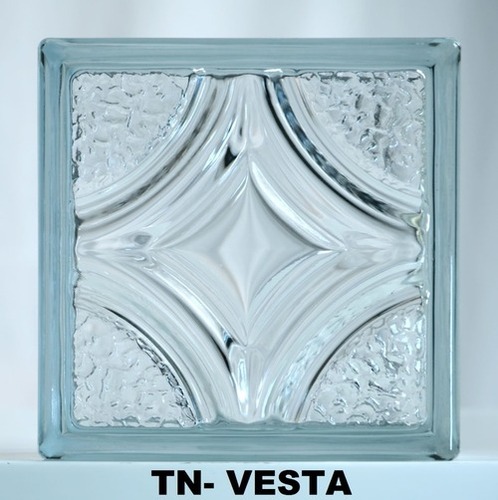 Hollow Clear 1919/8 Vesta Glass Block