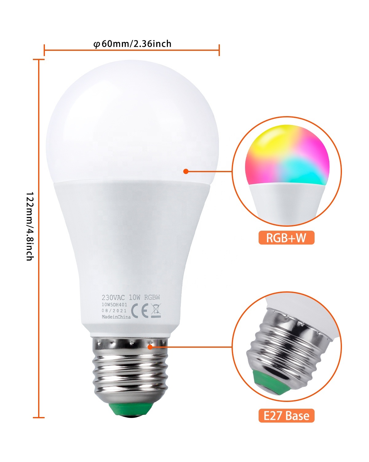 Smart Rgb Colorful Decoration Bulb Lights Application: Household Base