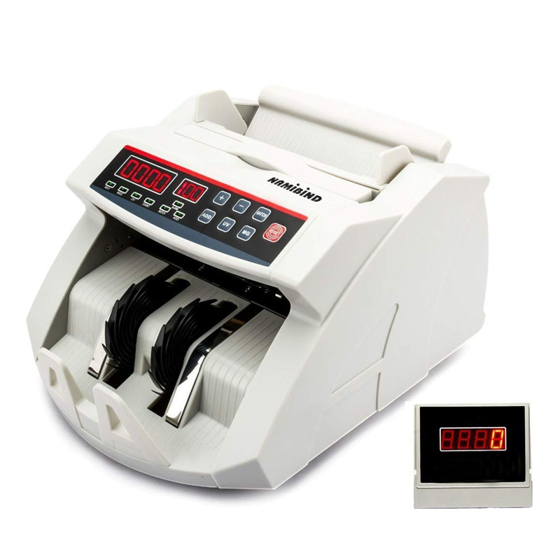 Eco Namibinds Portable Bill Counter - 300x263x206 Mm, 5.6kg | Automatic Currency Detection, High-speed Counting Up To 1000, Fake Note Detection, Suitable For All Major Currencies