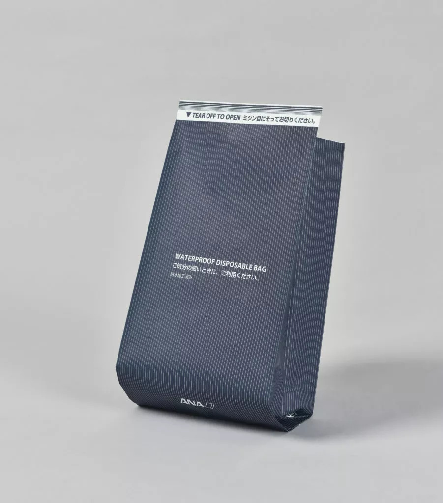 Air Sickness Bags - Laminated Paper, Various Sizes & Weights , Customizable Printing Options, Clip & Tape Closure, Block Or Pinch Bottom, Perforated Tear Off Edge