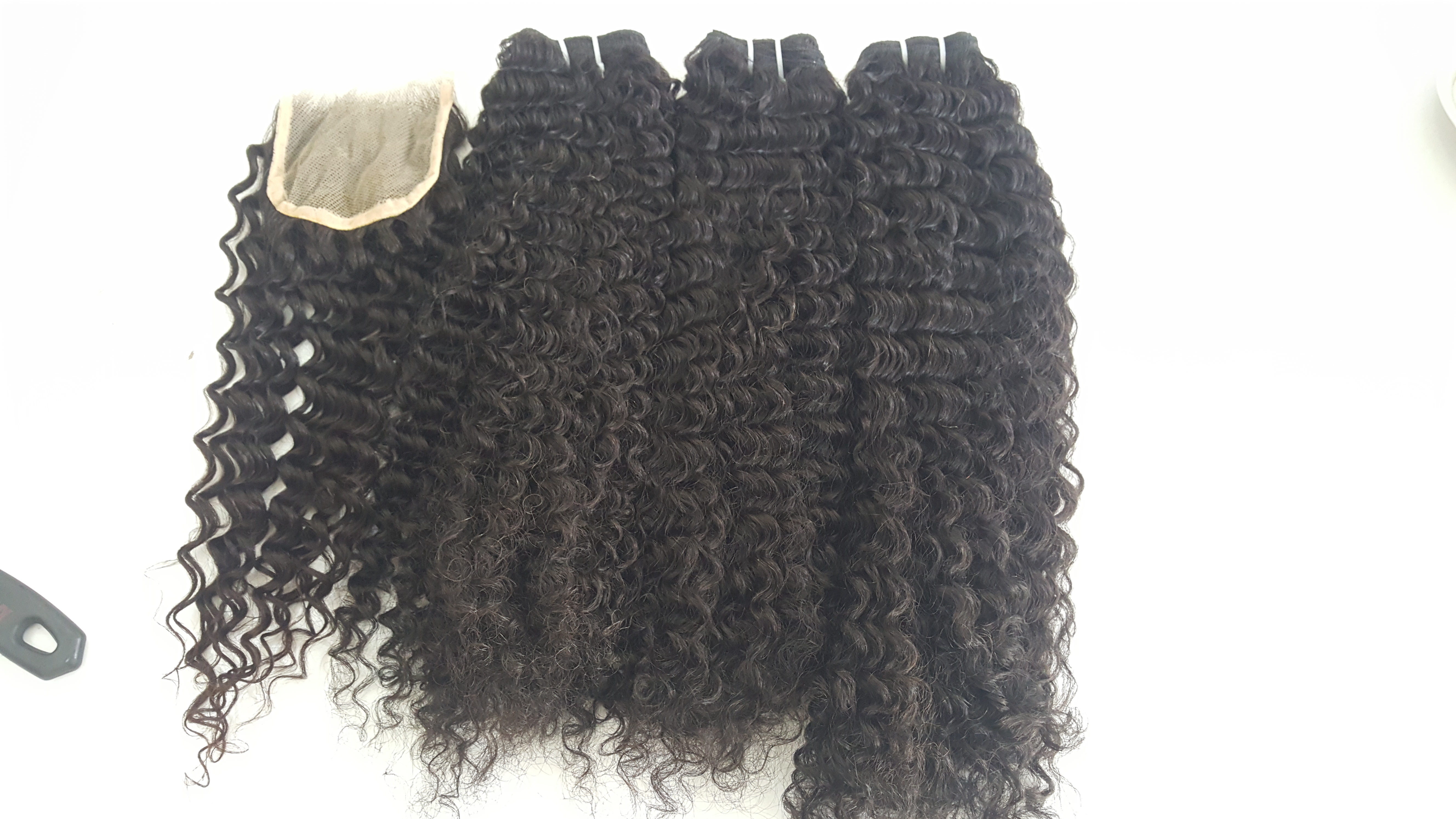 Brazilian Steamed Curly Human Hair Weaves Extension Application: Household