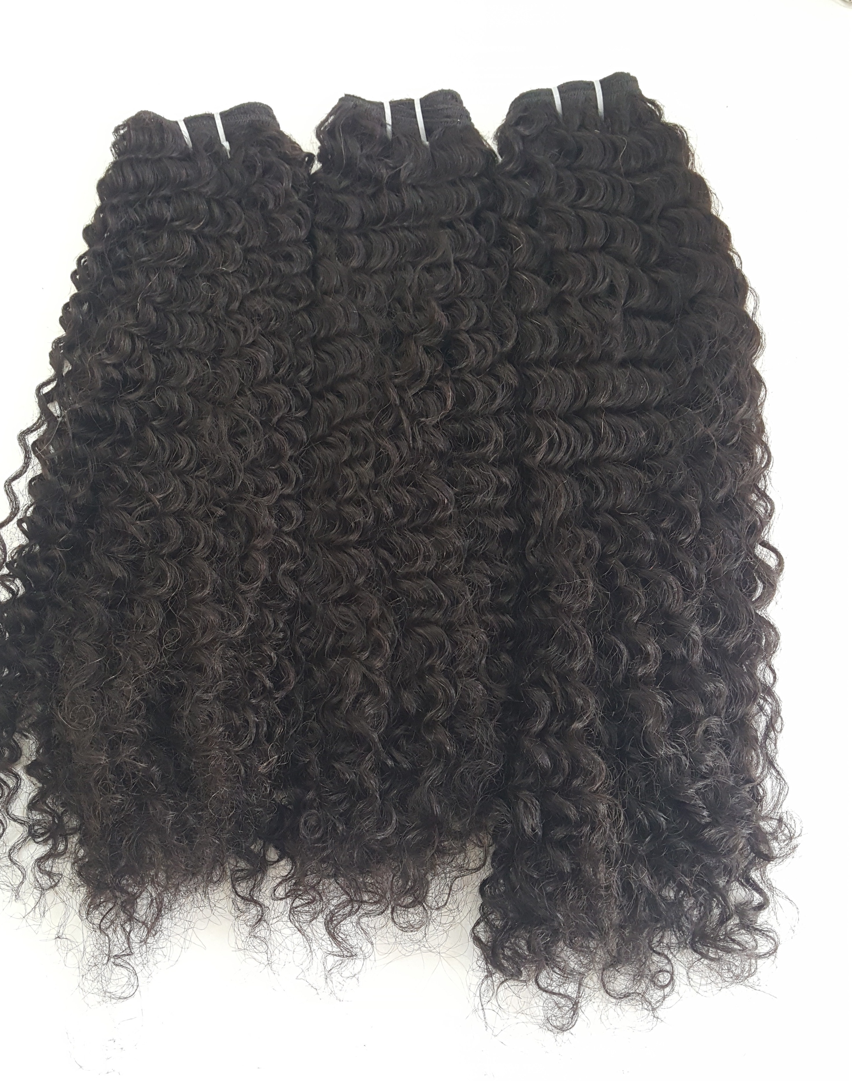 Brazilian Steamed Curly Human Hair Weaves Extension Application: Household