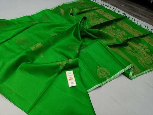 ग्रीन प्योर सिल्क हैंडलूम अरवता सिल्क