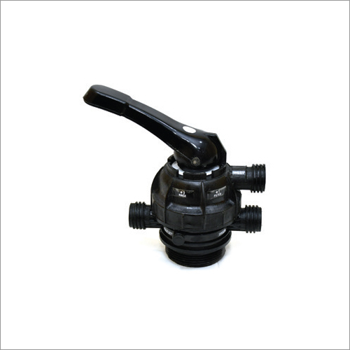 Plastic Multiport Valve - Pvc Material, 40 Nb / 1.5'' Size, Black Color | Automatic Control For Water Treatment, Easy Operation, Manual Drive