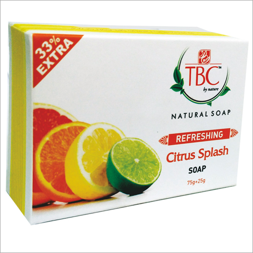 Citrus Splash Soap - Fruity Bath Bar Soap with Custom Foam | Refreshing Fruit Ingredients, Self Logo Design