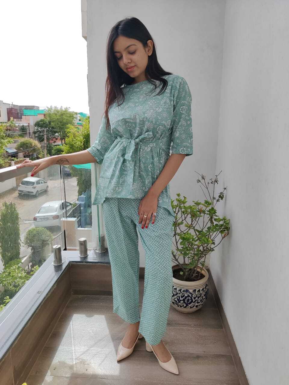 Indian Cotton Coored Set