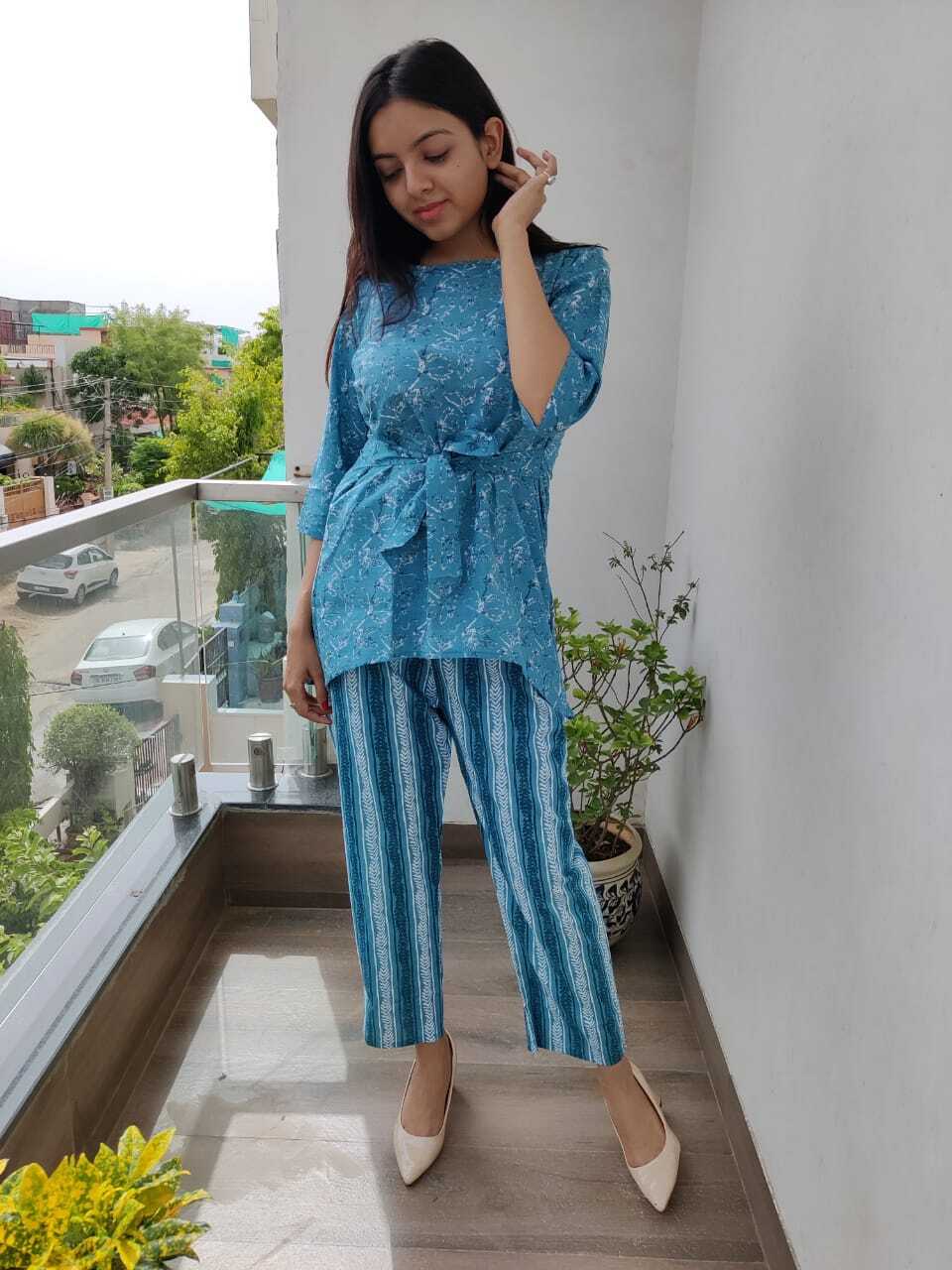 Indian Cotton Coored Set