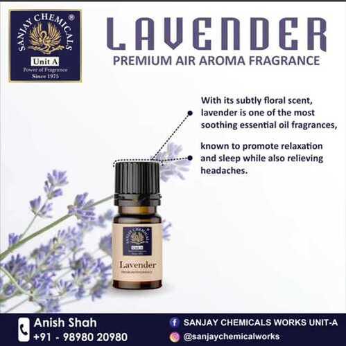 Lavender Essential Oil - Liquid Fragrance for Agarbatti Perfume, Soothing Floral Scent for Relaxation and Sleep
