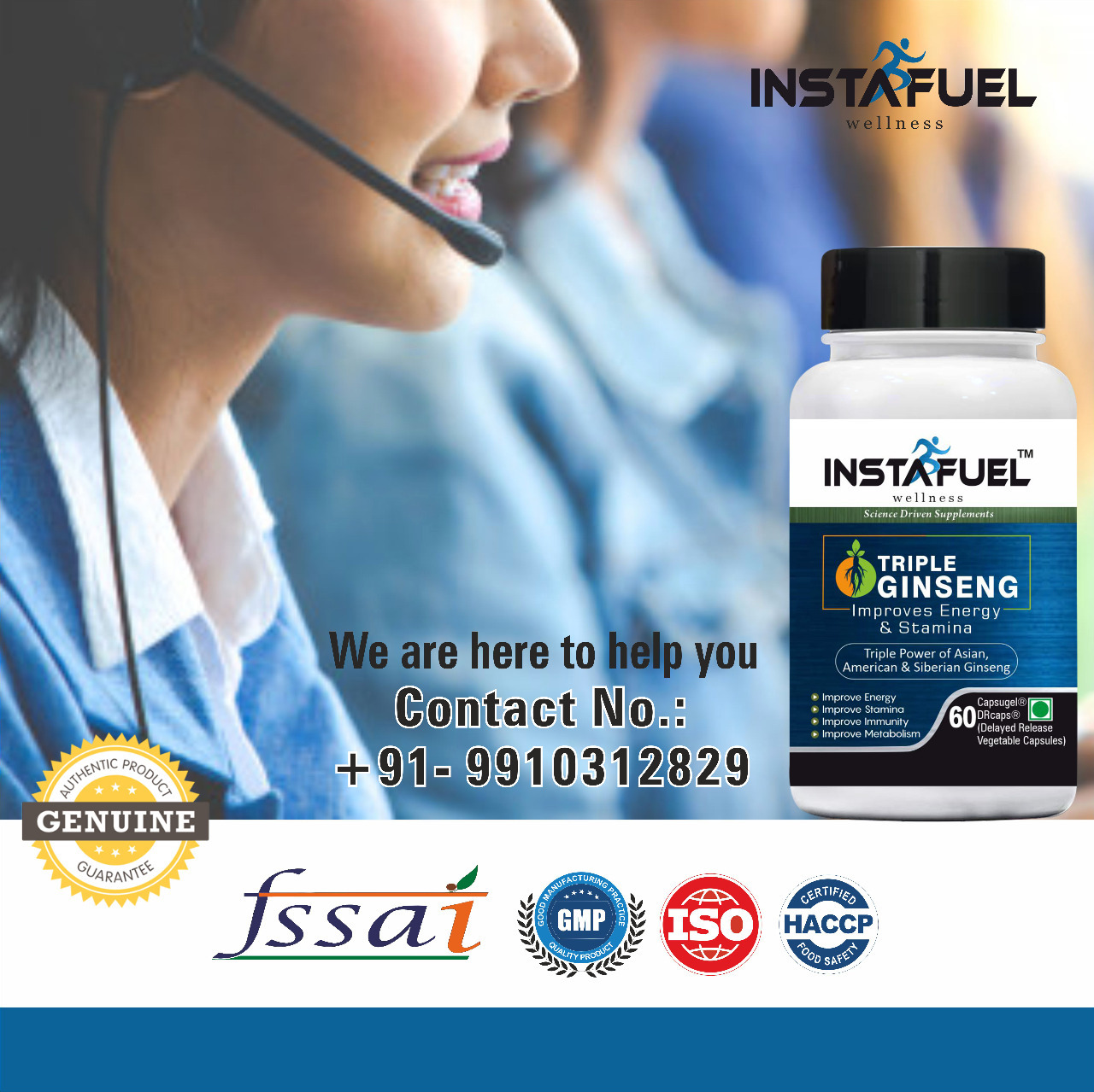 Triple Ginseng Root Extracts Capsules 500mg Efficacy: Promote Healthy & Growth