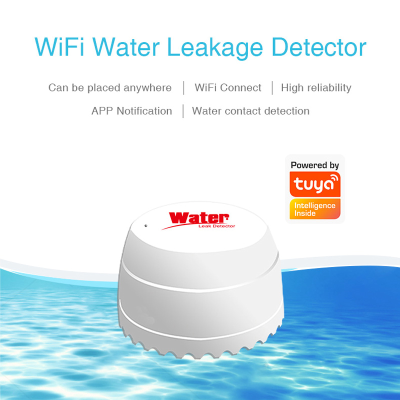 Smart Water Leak Detector Sensor Wireless Wifi Tuya Alarm System Home Security