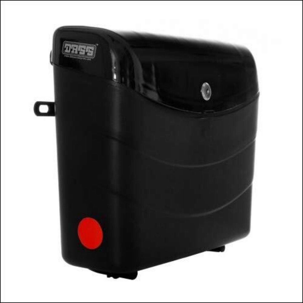 प्लास्टिक ब्लैक मोटरसाइकिल साइड स्टोरेज बॉक्स