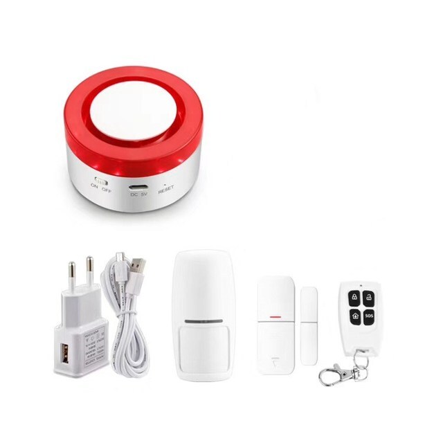Tuya Smart Wifi Home Security Alarm System Gateway And Strobe Siren Alexa Google Home Ifttt Voice Control Application: Door
