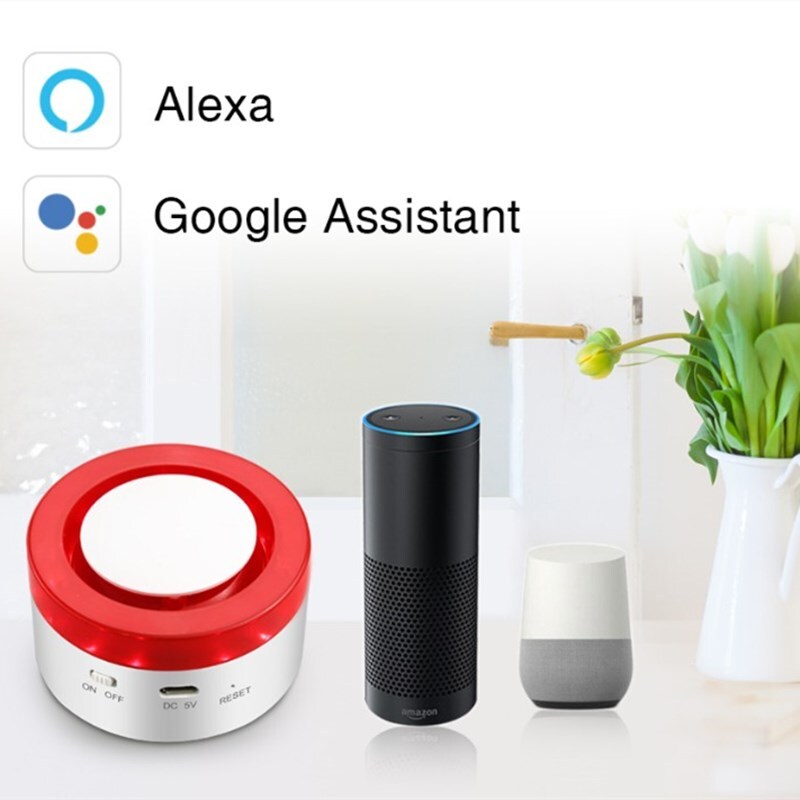 Tuya Smart Wifi Home Security Alarm System Gateway And Strobe Siren Alexa Google Home Ifttt Voice Control Application: Door