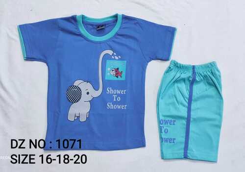 Kids Casual T-Shirt And Shorts Set Age Group: 6Month-2Years