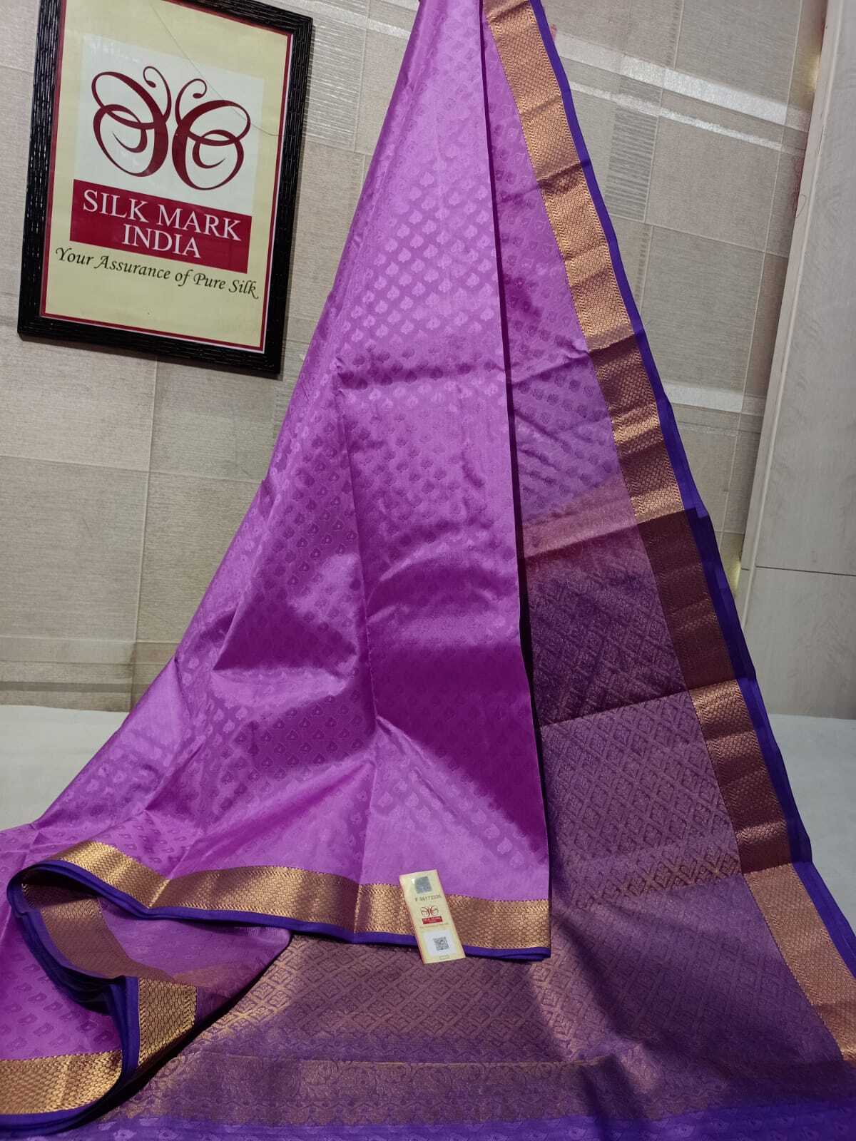 Purple Embos Double Shade Saree