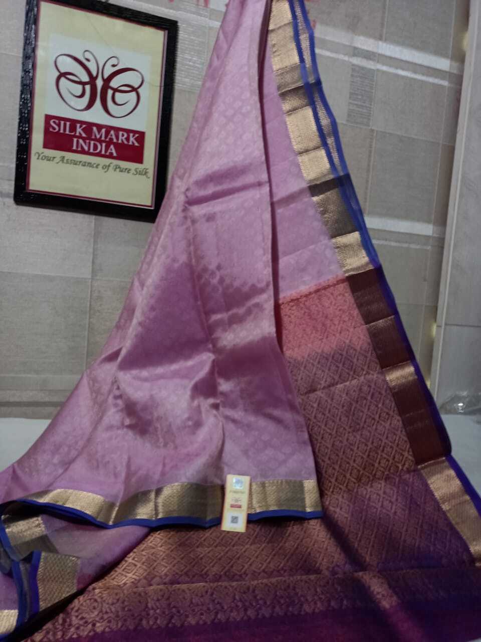 Purple Embos Double Shade Saree