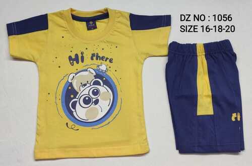 Kids T-Shirt And Shorts Set Age Group: 6Month-2Years