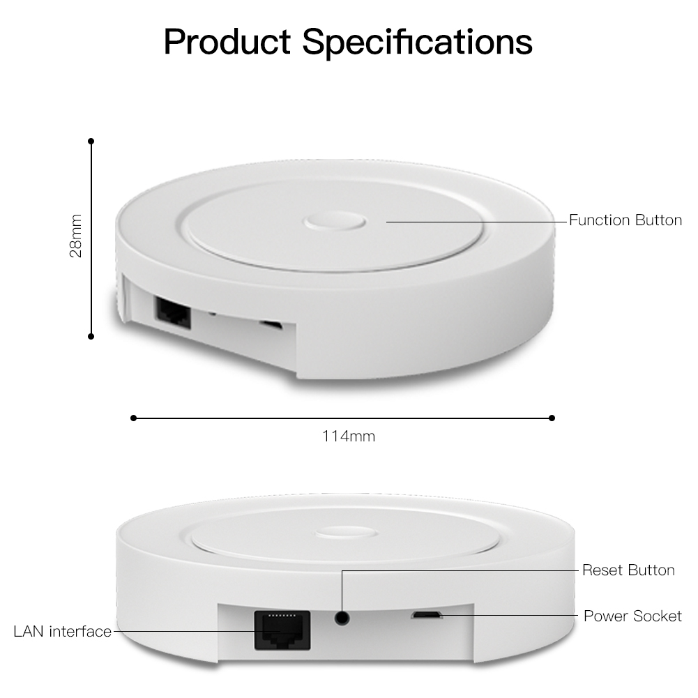 Multimode Smart Home Gateway Zigbee Smart Gateway Mesh Hub App Remote Control Smart Door Lock Gateway