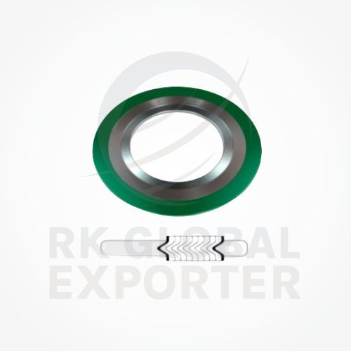 Spiral Wound Gasket - Metallic Design with Inner & Outer Rings, Ideal for Water, Air, Gas, Oil