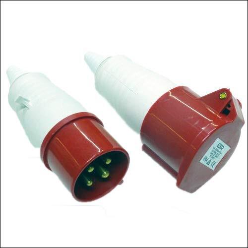 Phase Socket - Industrial Application, Durable White Design | Enhanced Performance and Reliability