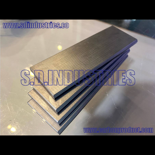 Sd Carbon Replacement Vanes - Carbon Material, 170-37-4.3 Mm Size | Set Of 8, Black/grey Color For Vacuum Pump