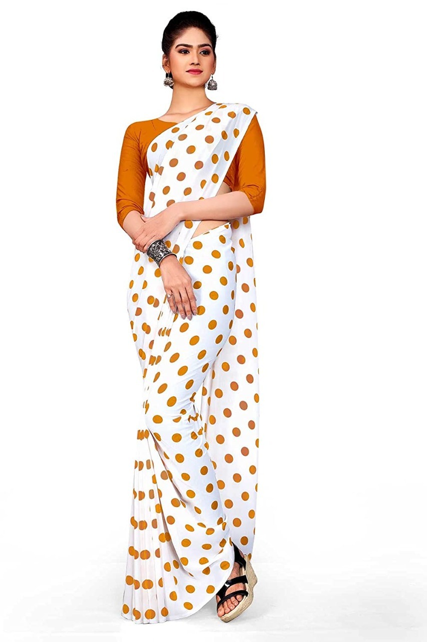 Georgette Print Saree - 6.30 Mtr Length With 0.80 Mtr Blouse Cloth | Breathable
