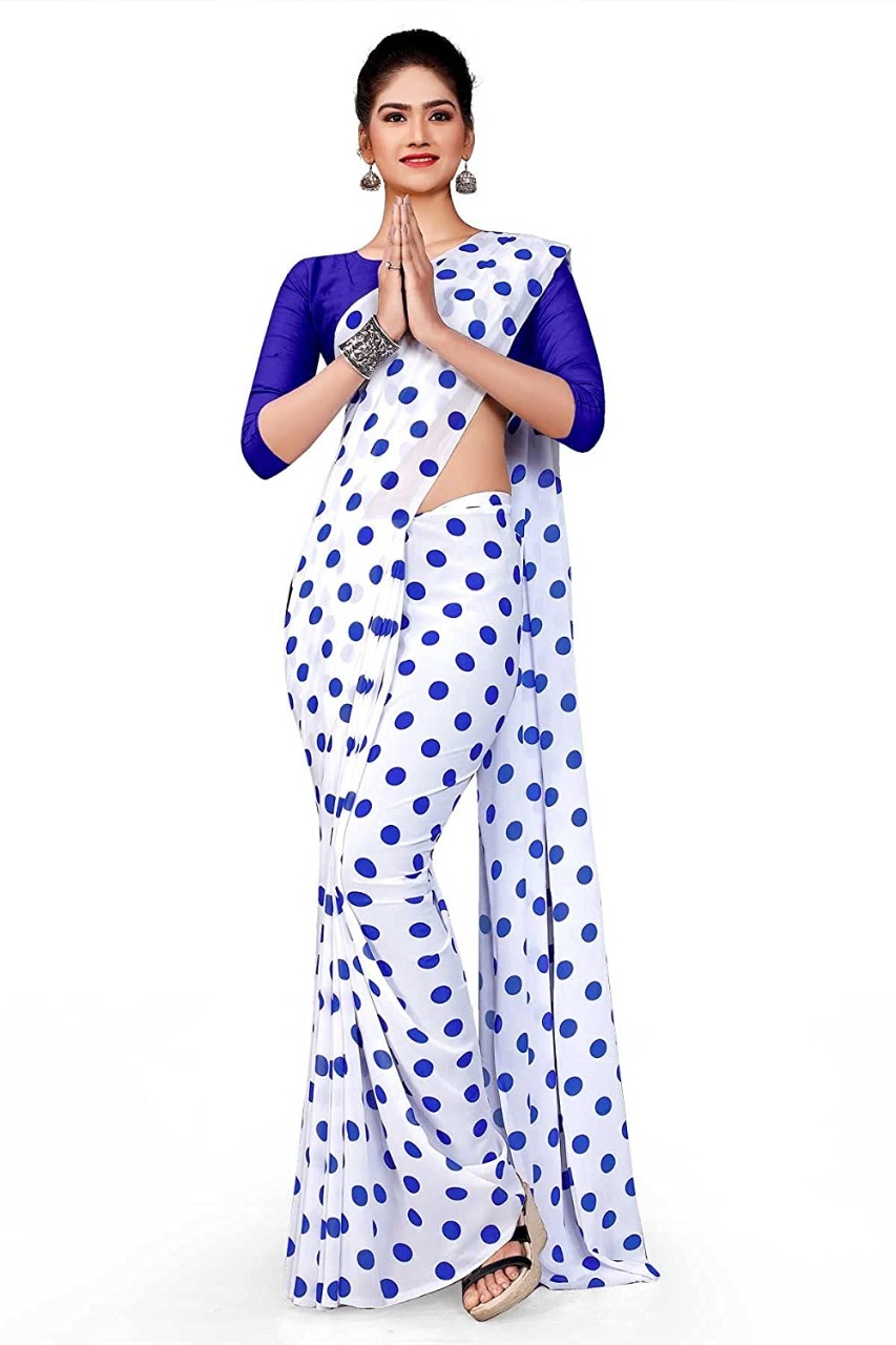 Georgette Print Saree - 6.30 Mtr Length With 0.80 Mtr Blouse Cloth | Breathable