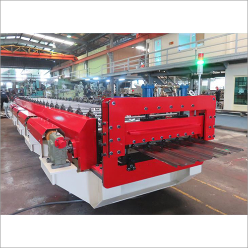 MS Roofing Roll Forming Machine - MS Material, 20-25 Tons Weight, 12-22m Length | Automatic Forming, Hydraulic Cutting, PLC Control